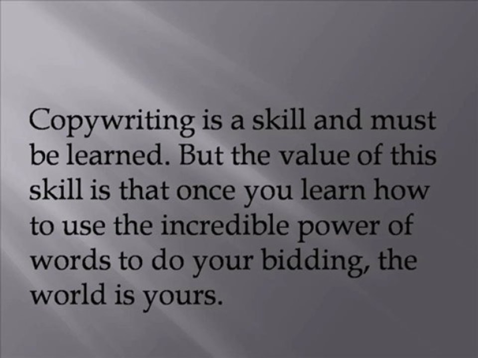 How to make money off a blog- Copywriting Part 5 of 5