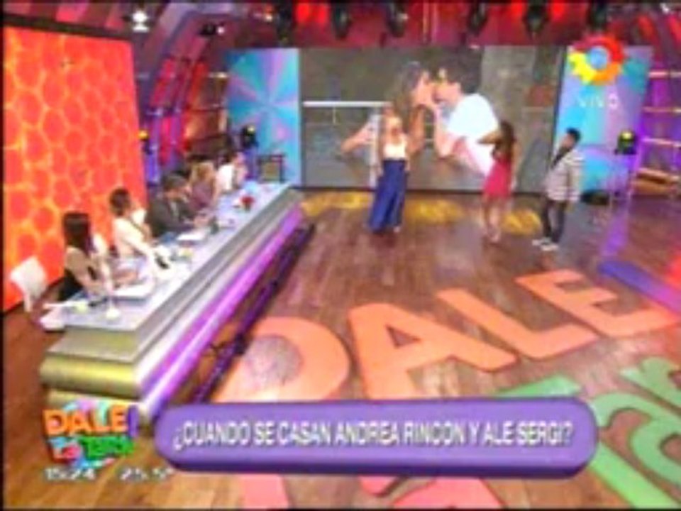 TeleFama.com.ar Camino al altar: Andrea Rincón y Ale Sergi se casan