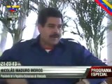 Entrevista a Presidente Encargado Nicolás Maduro en TVO (21_03_2013) Parte 2_3
