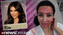 Kim Kardashian Gets Vampire Facial | NewsBreaker | OraTV