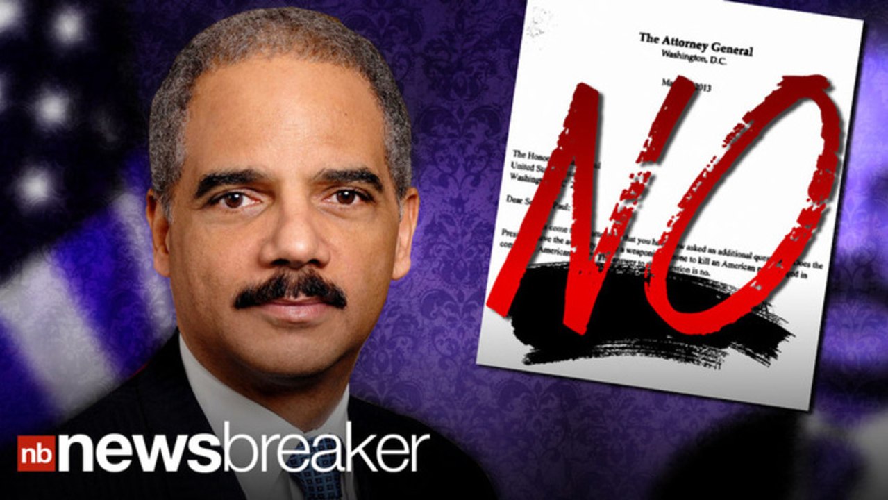 AG: "No." To Killing Americans With Drones On US Soil | NewsBreaker | OraTV