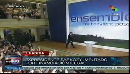 Corte presenta cargos contra Sarkozy por donativos ilícitos