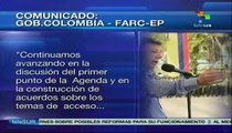 Gobierno colombiano y las FARC continuarán diálogos de paz