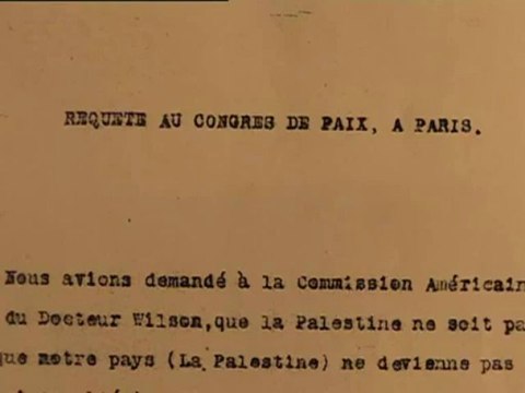 Palestine-1920: association islamo-chrétienne contre la colonisation juive...