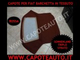 Capote cappotta capota Fiat Barchetta tessuto sonnenland triplo strato rosso rossa limited edition