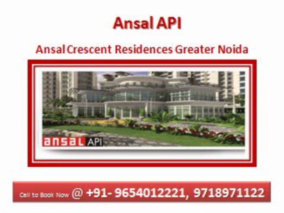 Ansal Crescent Residences @9718971122 Greater Noida | 3 BHK Luxury Apartments
