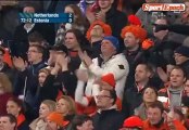 [www.sportepoch.com]World Cup - Fan break the deadlock Van Persie pass shot Netherlands 3-0 Estonia
