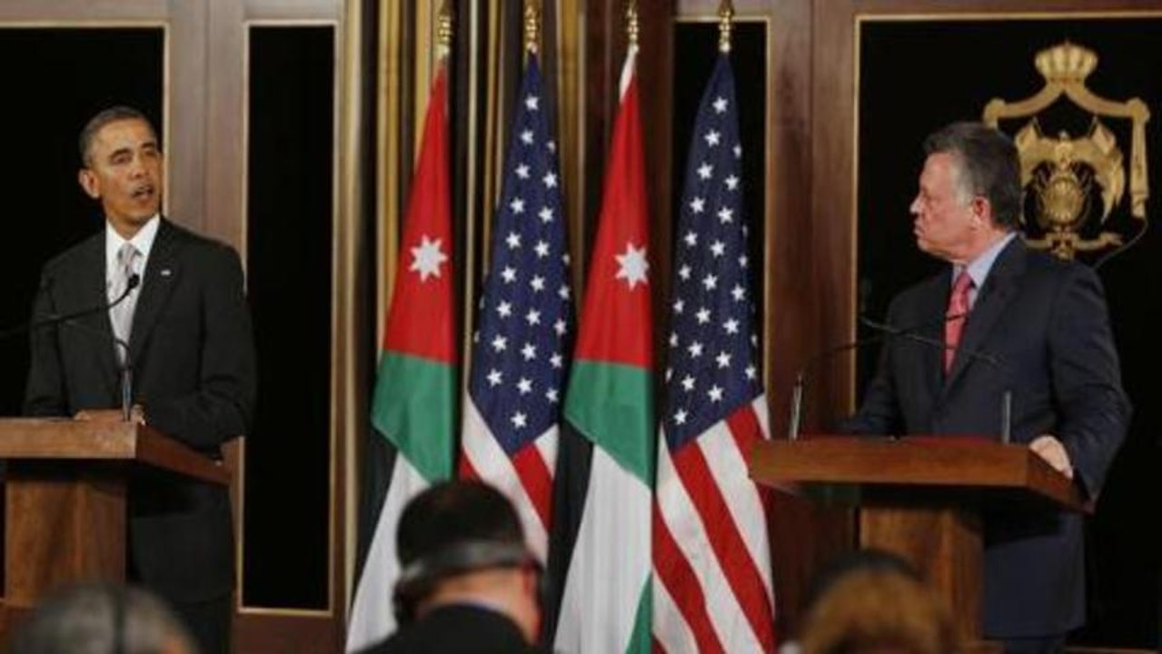 Obama vows aid for Syrian refugees in Jordan