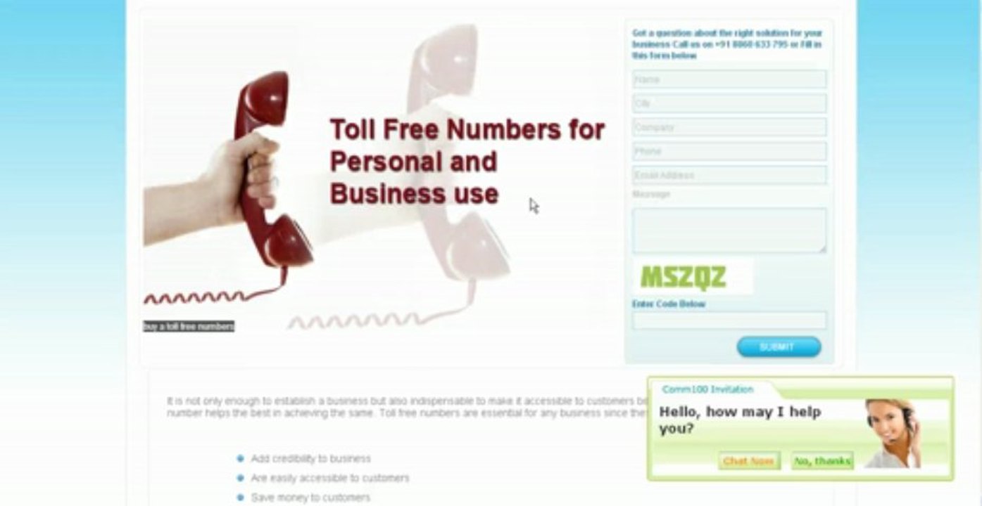 A Guide to Getting a Toll Free Number in India