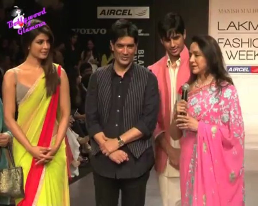 Priyanka Chopra, Asha Bhosle & other Bollywood celebrities walk the ramp for Manish Malhotra at Lakme Fashion Week Summer - Resort  2013