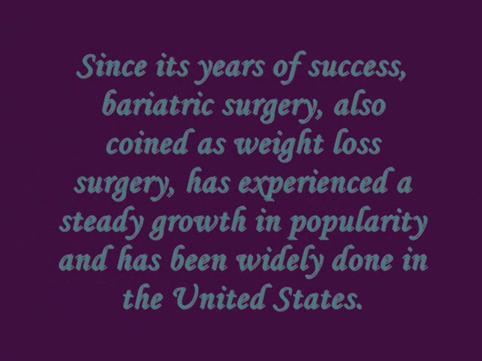 Stop Overeating With Bariatric Surgery