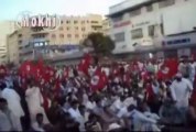 23rd March 2012 JSQM Freedom March - JSQM Chairman Bashir Khan Qureshi Chanting Slogans