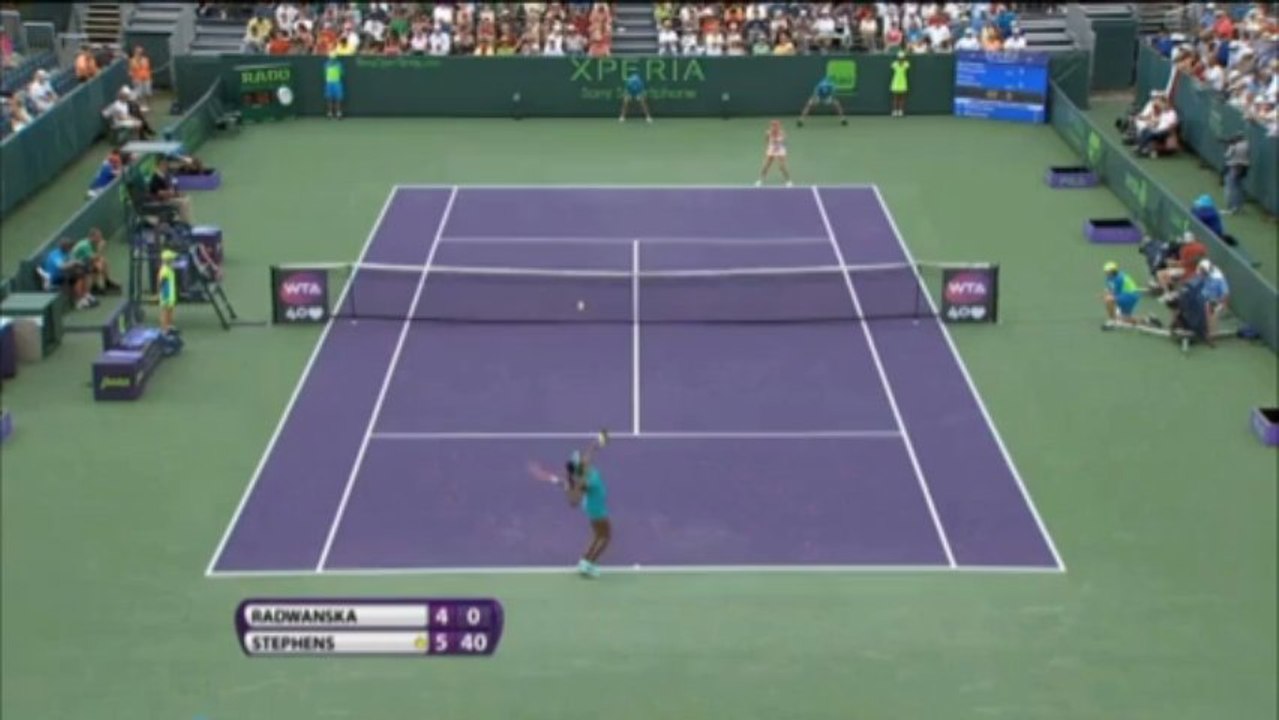 Miami: Radwanska strauchelt gegen Stephens, zeigt dann aber Weltklasse-Tennis