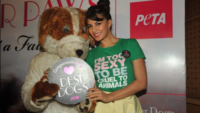 Jacqueline Fernandes Promotes Peta @ Lakme Fashion Week 2013 !