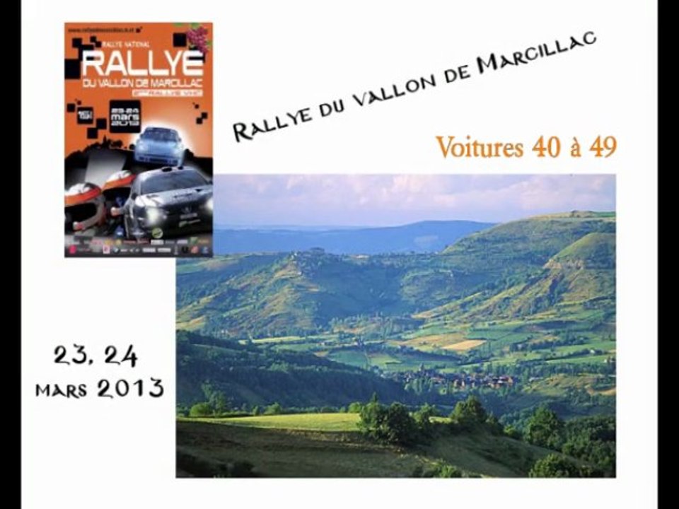 Rallye de marcillac 2013 voitures 40 a 49