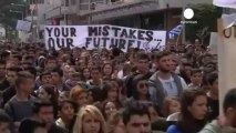 Chypre : 3000 étudiants manifestent contre le plan de...