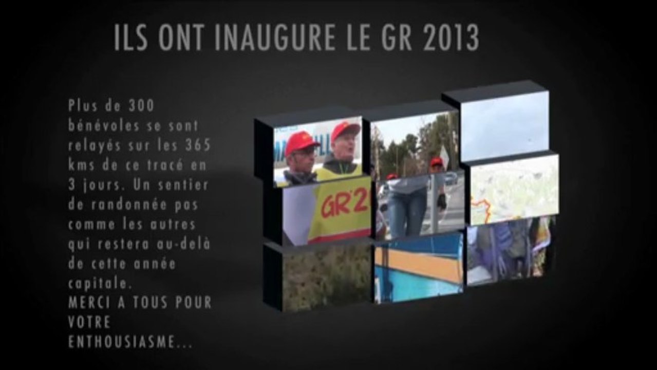 Le GR 2013 est en marche !