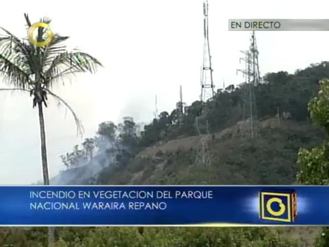 Helicópteros refrescan El Ávila por incendio que inició este viernes