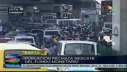 Egipcios no están de acuerdo en préstamo del FMI