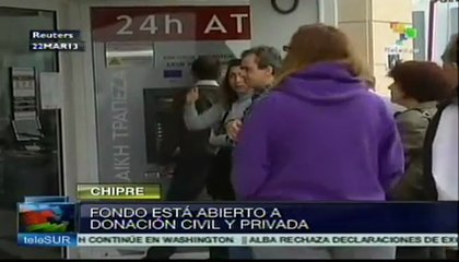 Chipre avanza en diseño de plan B para evitar bancarrota