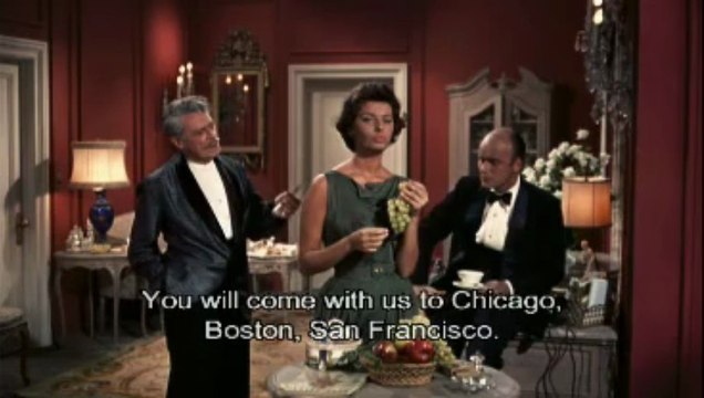 1/2 CINTIA (Cary Grant y Sophia Loren). Idioma y Subtítulos en inglés