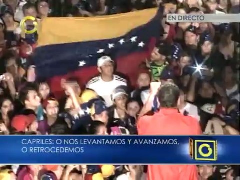 Capriles: Si el candidato del Gobierno no abusara del poder no sería nada