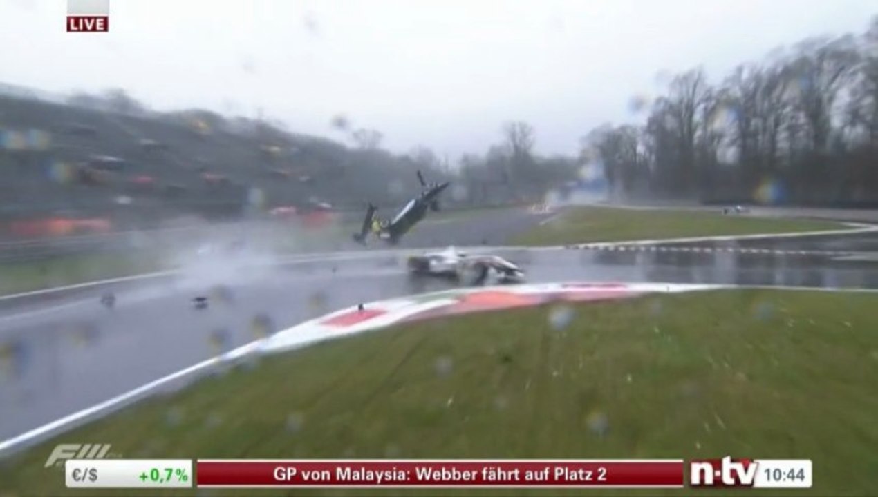 Mans Grenhagen Massive Crash 2013 Formula 3 Europe at Monza