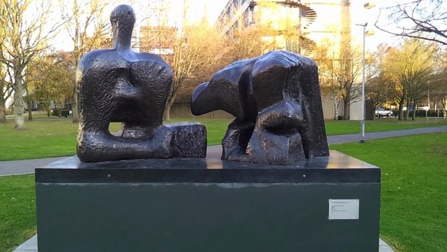 Henry Moore Two Piece Reclining Figure No3 SCVA Norwich December 2011