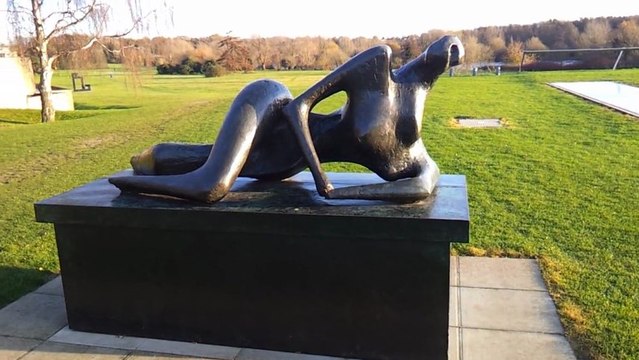 Henry Moore Reclining Figure SCVA Norwich December 2011