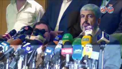 خالد مشعل من القاهرة معنويات المقاومة مرتفعة جدا