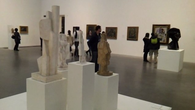 Jaques Lipchitz Figure, Sculpture, Bather III And Seated Man With Clarinet Tate Modern London January 2011