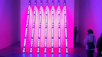 Jenny Holzer Blue Purple Tilt Tate Modern London January 2012