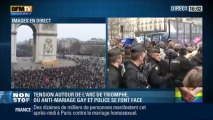Protest urias (1,4 mil) in Franta impotriva casatoriilor dintre homosexuali