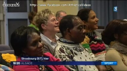 Benjamin Compaoré sur le plateau de France 3 Alsace