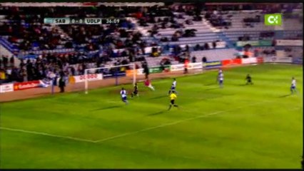 Gol de Tato tras pase de Thievy al espacio (SABADELL 0-1 UD LAS PALMAS)