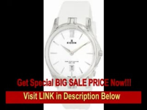 [FOR SALE] Edox Women's 26024 3 BIN Grand Ocean White Rubber Strap Date Watch