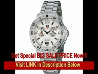 [BEST BUY] TAG Heuer Men's WAU111B.BA0858 Formula 1 White Dial Grande Date Alarm Watch