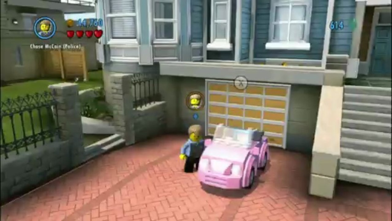 Lego City Undercover Wii U - 1080p HD Walkthrough Part 3 - Cherry Tree Bank Robbery