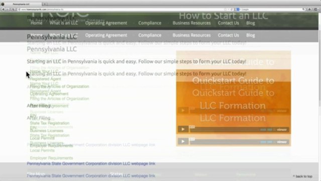 Form an LLC in Pennsylvania