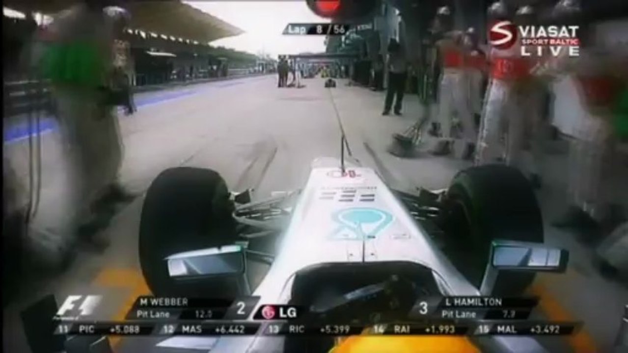 Lewis Hamilton wrong pit stop EPIC MOMENT HD