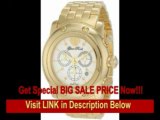 [BEST BUY] Glam Rock Men's GK1120 Miami Diamond Accented Chronograph Gold Ion-Plated Stainless Steel Watch