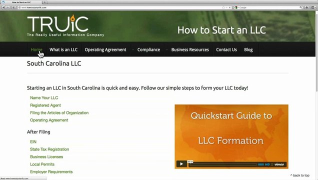 Form an LLC in South Carolina