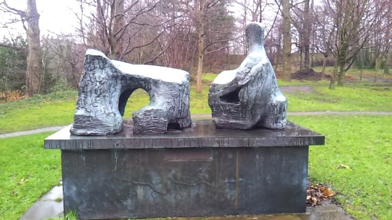Henry Moore Reclining Figure Two Piece No2 1960 SNGOMA1 Edinburgh January 2012