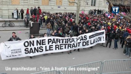 "Rien à foutre des consignes"