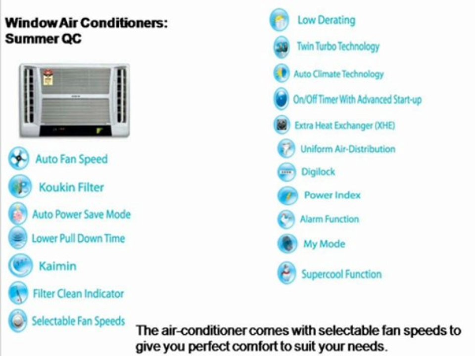 Hitachi Summer QC Window Air Conditioners - SD - 919825024651