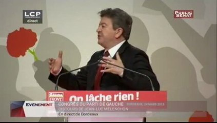 Скачать видео: EVENEMENT, Discours de clôture du congrès du Parti de gauche par Jean-Luc Mélenchon