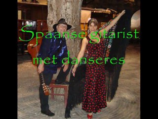 Spaanse gitarist met danseres Carlos Rivas
