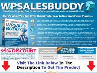 Wp Sales Buddy Review + Wp Sales Buddy Warrior Forum