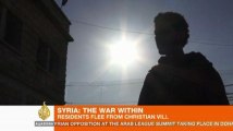 Syrian Christians fleeing conflict