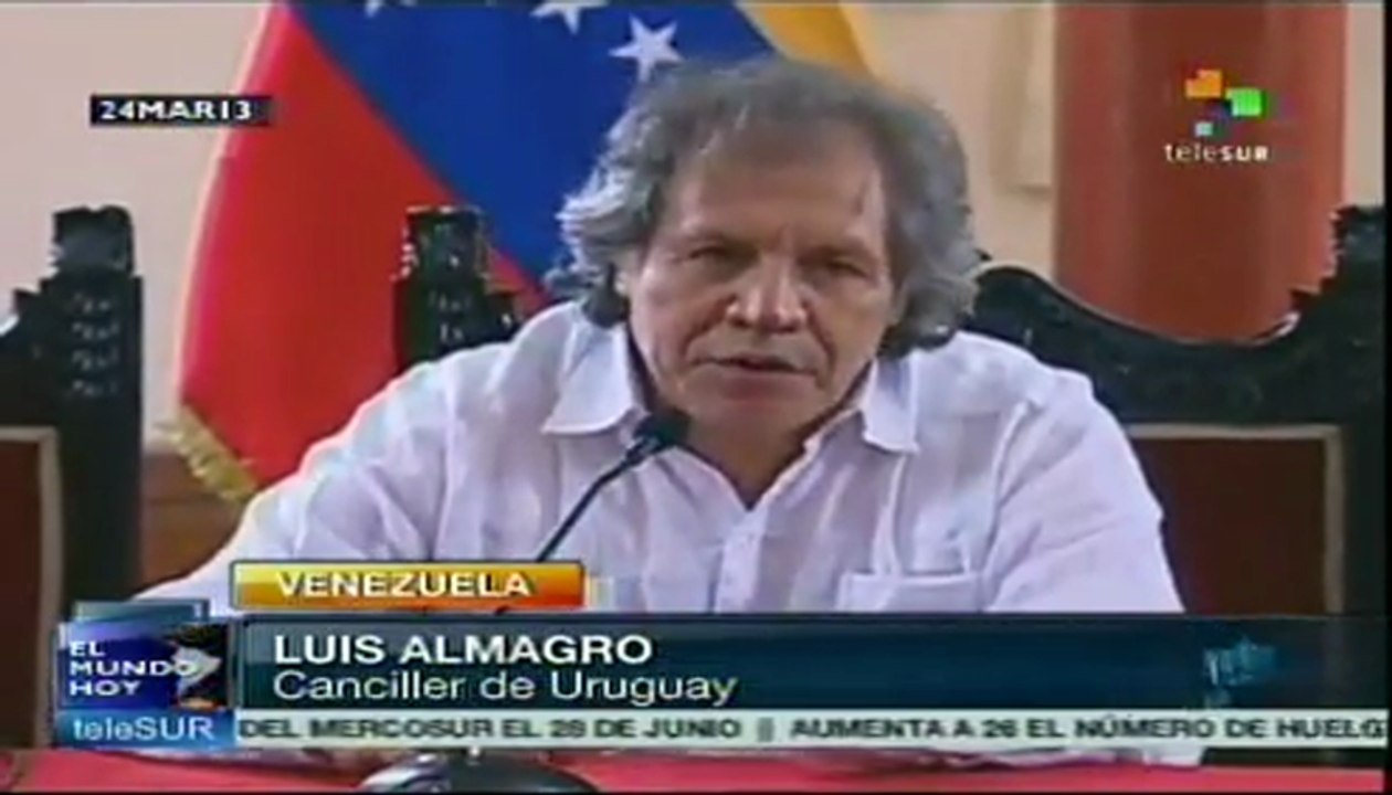 Canciller uruguayo se reunió con funcionarios venezolanos